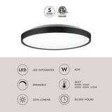 Kuzco Brunswick 22-in Flush Mount