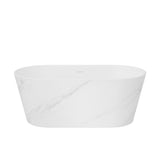 Annalise 60 White Marble