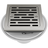 Essential Shower Series 4" Tile-In Square Shower Drain