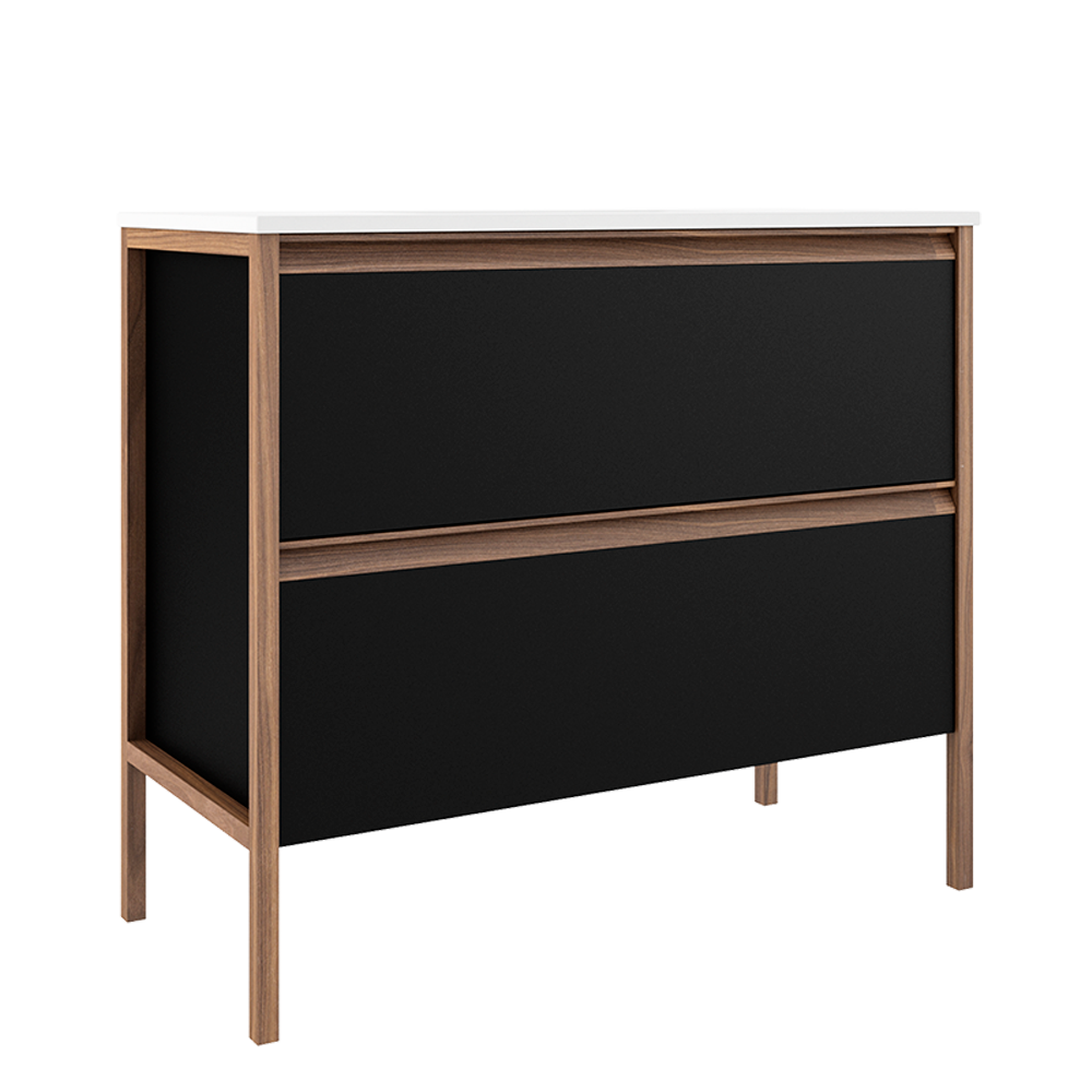 Tempo 36″ Two Drawer Freestanding Vanity