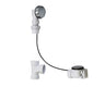 Schedule 40 PVC Cable Operated Bath Waste & Overflow Drain with Patented Flexible Overflow Neck for 36" to 45" Tub Depths