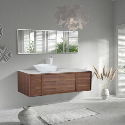 Zimmer Vanities Bari 65" Wall Mount Vanity Walnut - image 1