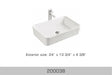 Vessel Sink 24" X 13 3/4" X 4 3/8" 200038