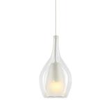 Matteo Jericho 1-light glass pendant light, front view