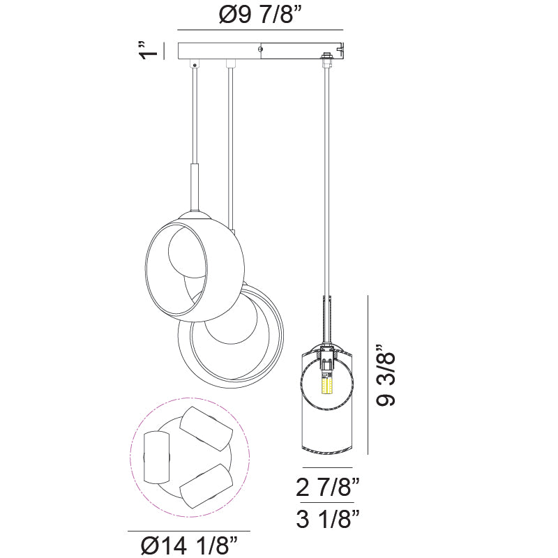 Matteo Pendants C60603AG