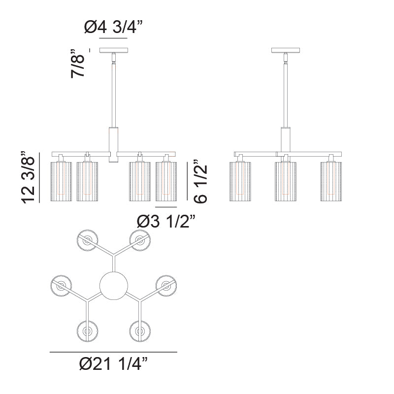 Matteo Chandelier C60806