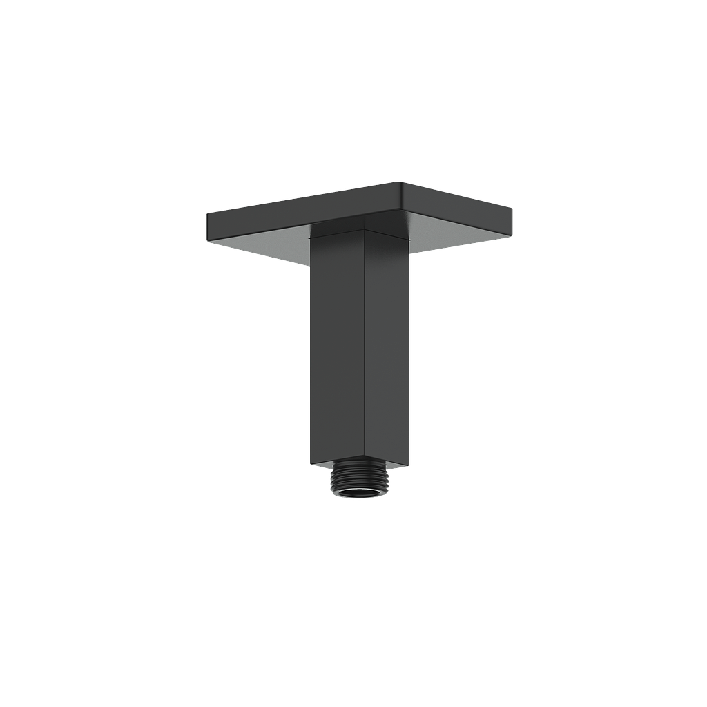 SQUARE 4" CEILING MOUNTED SHOWER ARM WITH SQUARE TUBE