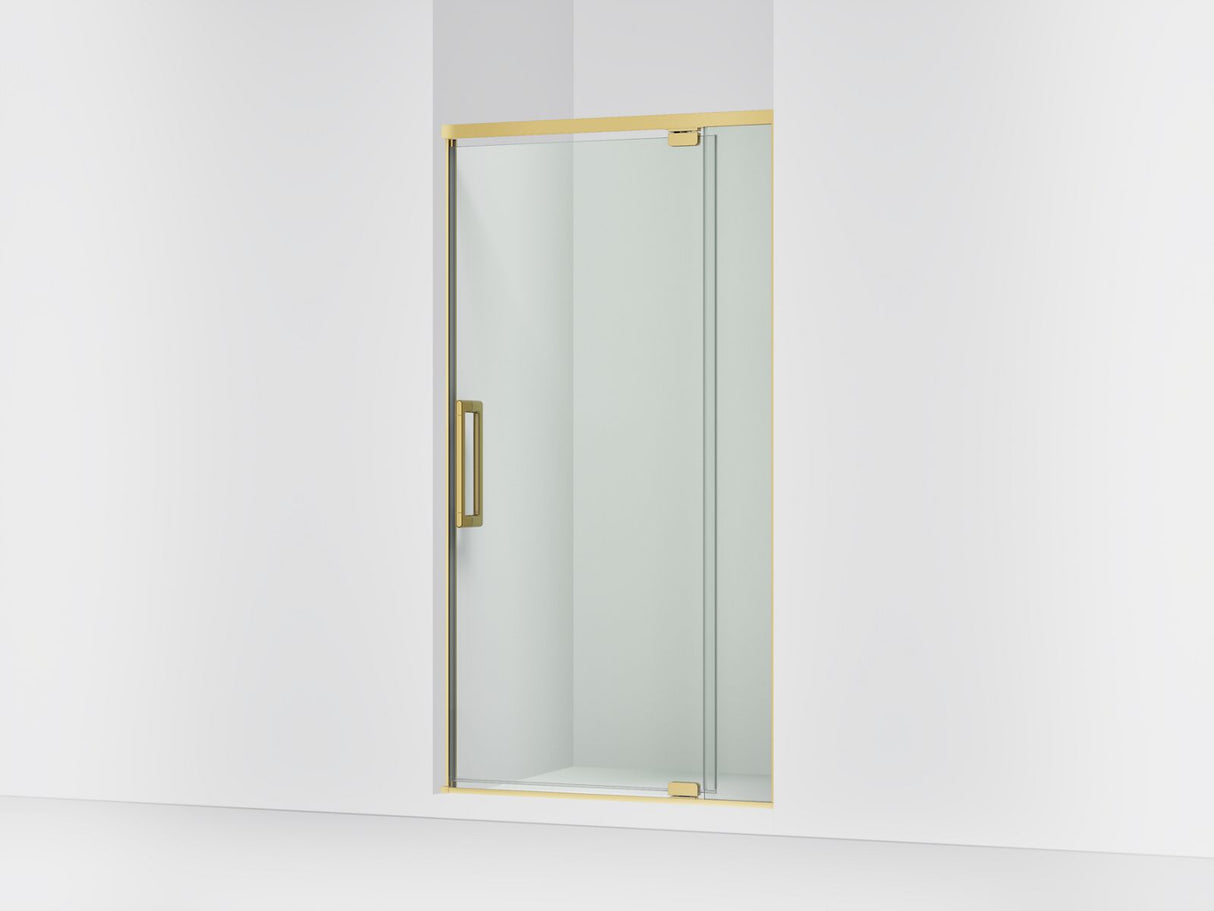 Statement™ 36"-42" W x 76" H pivot shower door with 5/16"-thick Crystal Clear glass