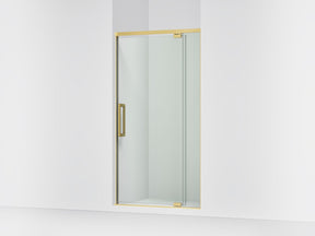 Statement™ 36"-42" W x 76" H pivot shower door with 5/16"-thick Crystal Clear glass