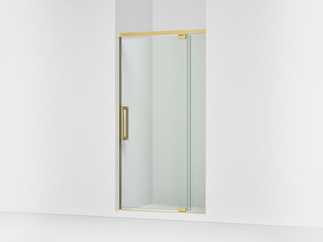 Statement™ 36"-42" W x 76" H pivot shower door with 5/16"-thick Crystal Clear glass