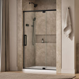 Statement™ 42"-48" W x 76" H pivot shower door with 5/16"-thick Crystal Clear glass