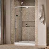 Statement™ 42"-48" W x 76" H pivot shower door with 5/16"-thick Crystal Clear glass