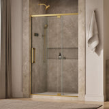 Statement™ 48"-54" W x 76" H pivot shower door with 5/16"-thick Crystal Clear glass