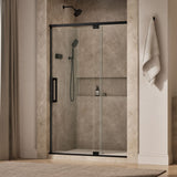 Statement™ 48"-54" W x 76" H pivot shower door with 5/16"-thick Crystal Clear glass