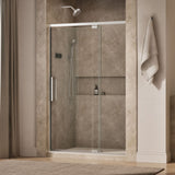 Statement™ 48"-54" W x 76" H pivot shower door with 5/16"-thick Crystal Clear glass