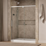 Statement™ 54"-60" W x 76" H pivot shower door with 5/16"-thick Crystal Clear glass