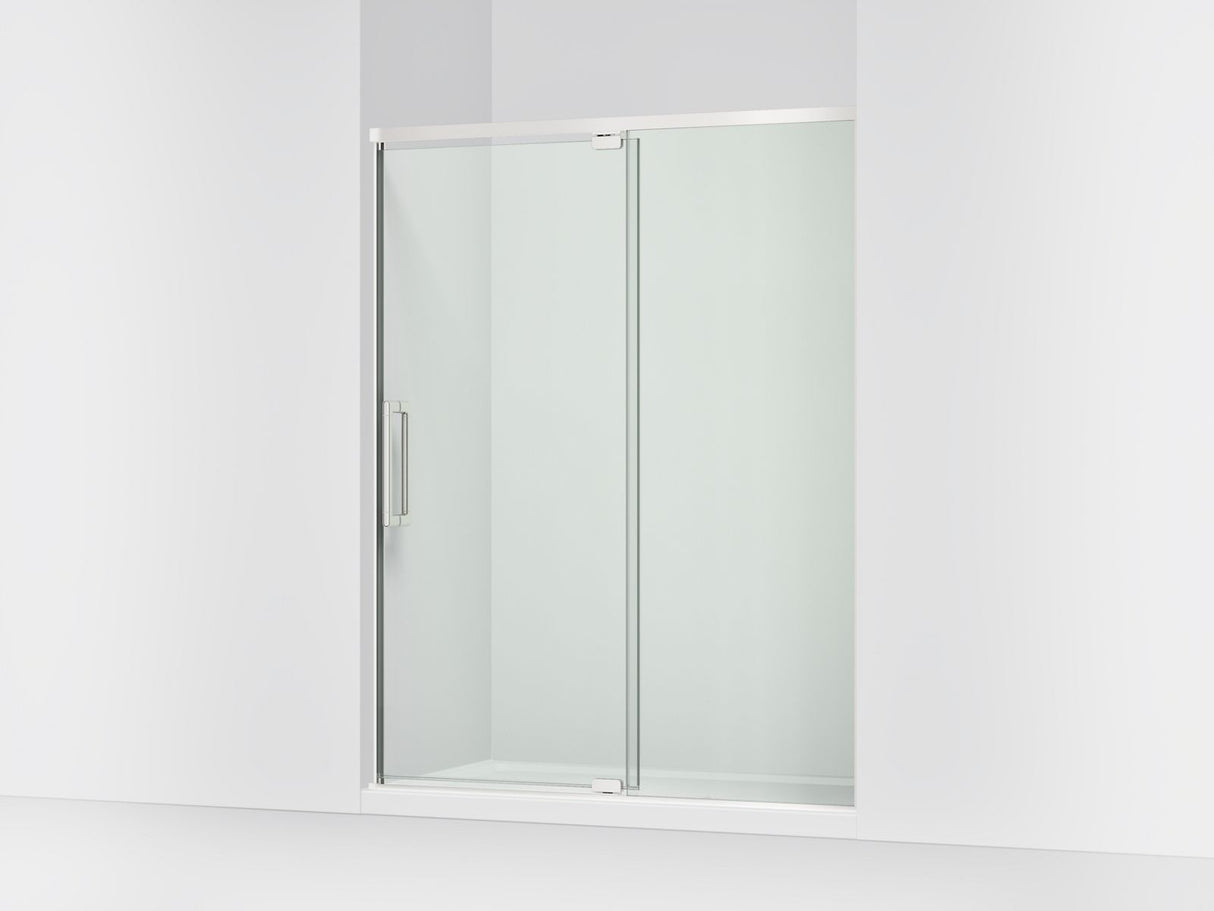 Statement™ 54"-60" W x 76" H pivot shower door with 5/16"-thick Crystal Clear glass