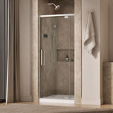 Statement™ 32"-36" W x 76" H pivot shower door with 5/16"-thick Crystal Clear glass