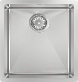 Cayman Kit 18" Single Sink - Undermount, 16 Gauge, R10 (Inc. Grid & Drain Cover)