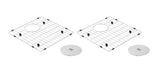 Cayman Kit 34" 50/50 Double Sink - Undermount, 16 Gauge, R10 (Inc. Grids & Drain Covers)