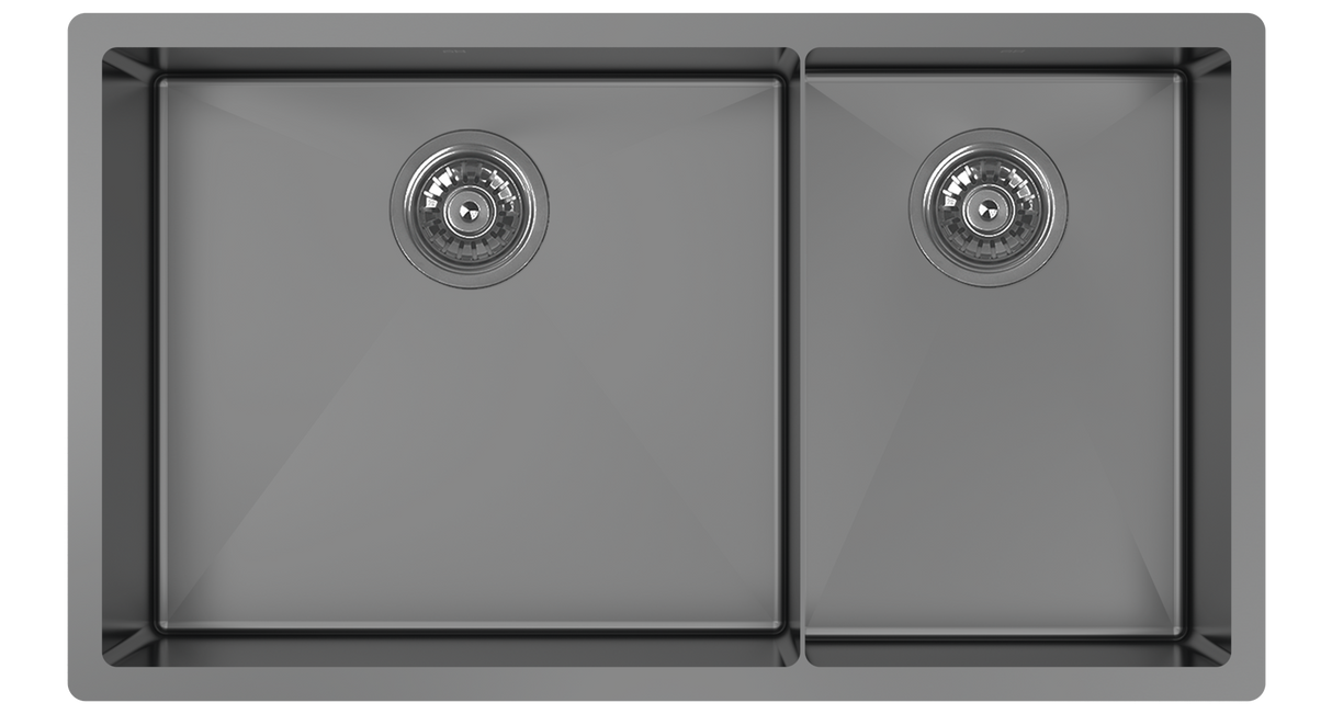 Cayman 31" 60/40 Double Sink - Undermount, 16 Gauge, R10 (Inc. Grids & Drain Covers)