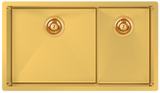 Cayman 31" 60/40 Double Sink - Undermount, 16 Gauge, R10 (Inc. Grids & Drain Covers)
