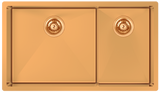 Cayman 31" 60/40 Double Sink - Undermount, 16 Gauge, R10 (Inc. Grids & Drain Covers)