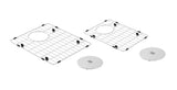Cayman Kit 27" 60/40 Double Sink - Undermount, 16 Gauge, R10 (Inc. Grids & Drain Covers)