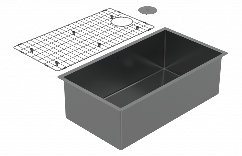 Cayman 32" Single Sink - Undermount, 16 Gauge, R10 (Inc. Grid & Drain Cover)