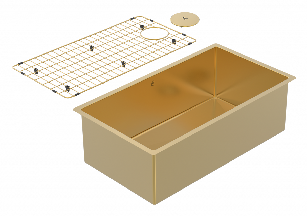 Cayman 32" Single Sink - Undermount, 16 Gauge, R10 (Inc. Grid & Drain Cover)