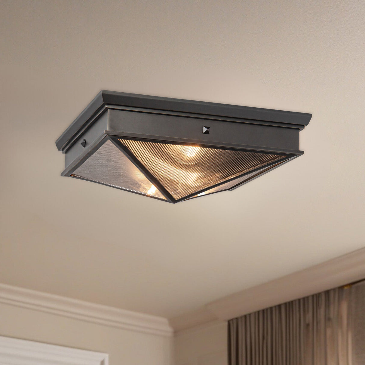 Alora Cairo 15-in Flush Mount
