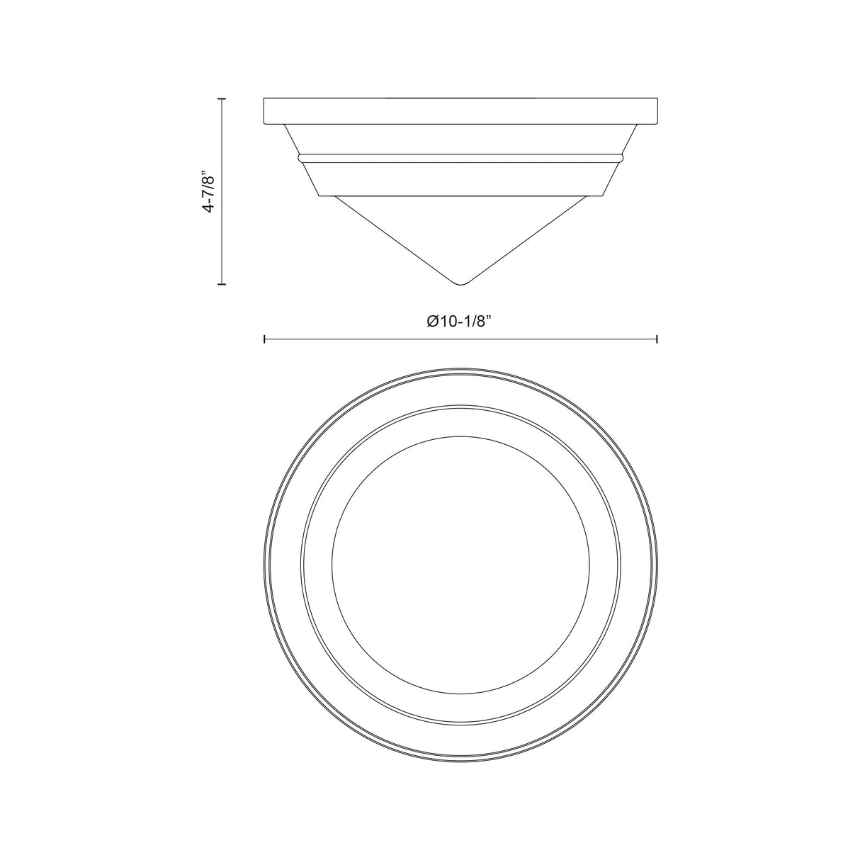 Alora Willard 10-in Flush Mount