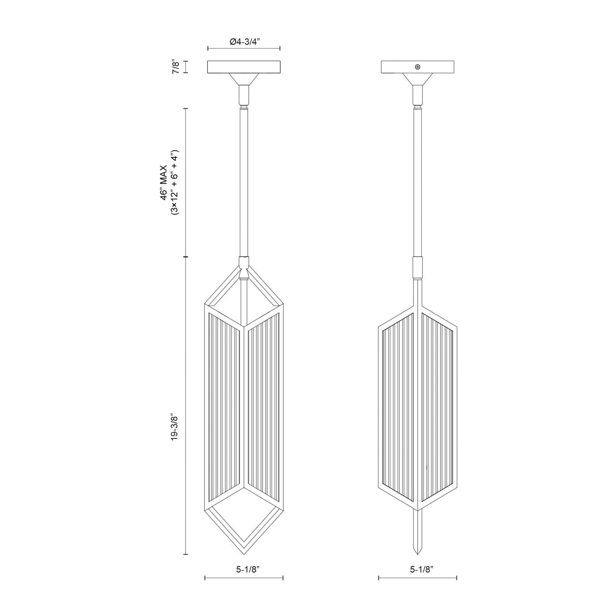 Alora Cairo 19-in Pendant