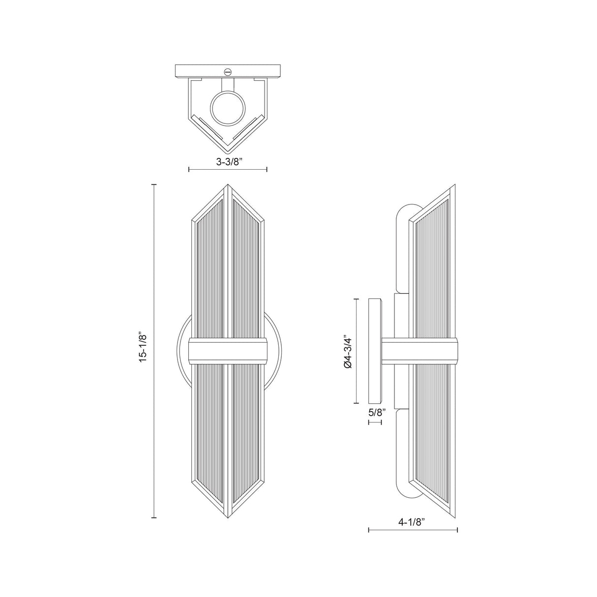 Alora Cairo 15-in Wall/Vanity Light