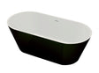 Vanna Calypso Freestanding Bathtub Black 60"-67" - image 2