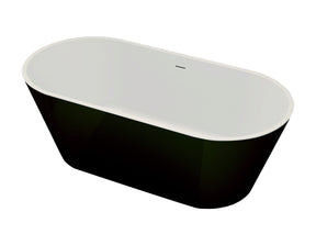 Vanna Calypso Freestanding Bathtub Black 60"-67" - image 2