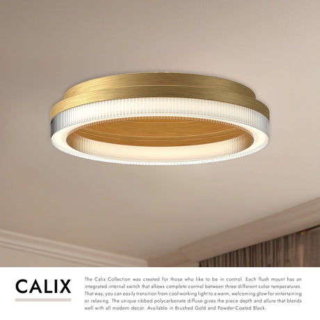 Kuzco Calix 16-in Flush Mount