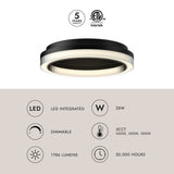 Kuzco Calix 16-in Flush Mount
