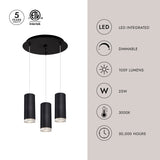 Kuzco Cameo 3-in 3 Head Multi Pendant