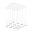 Kuzco Cameo 3-in 16 Head Multi Pendant