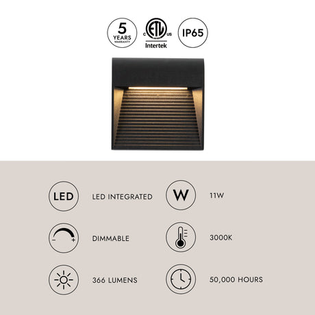 Kuzco Casa 5-in Exterior Wall Sconce