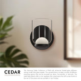 Kuzco Cedar 4-in Wall Sconce
