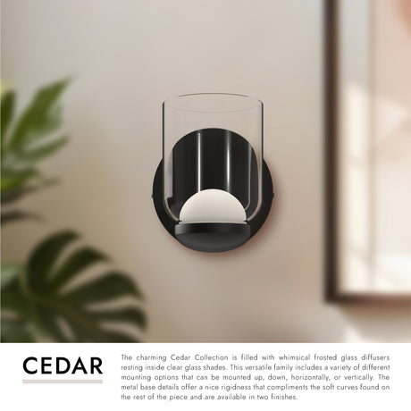 Kuzco Cedar 4-in Wall Sconce