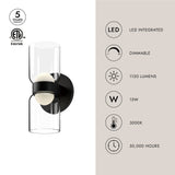 Kuzco Cedar 11-in Wall Sconce