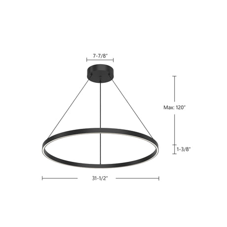 Kuzco Cerchio 32-in Pendant