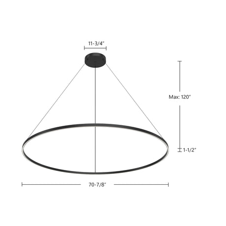 Kuzco Cerchio 72-in Up/Down Pendant