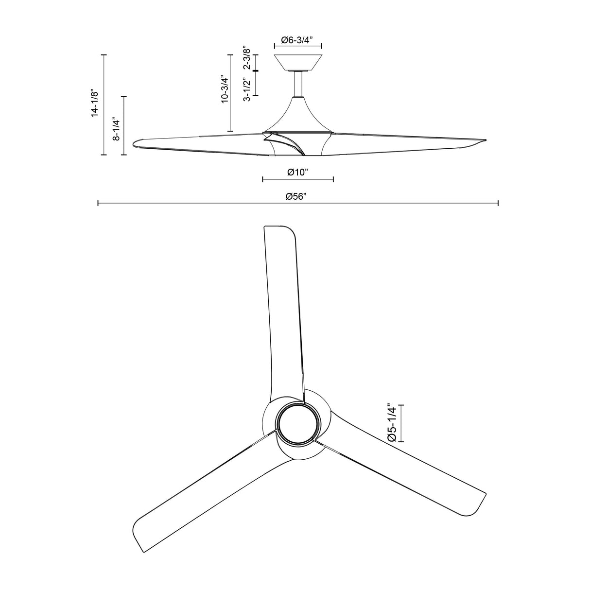 Alora Mood Emiko 56-in Ceiling Fan