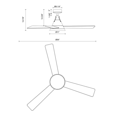 Alora Mood Archer 54-in Ceiling Fan