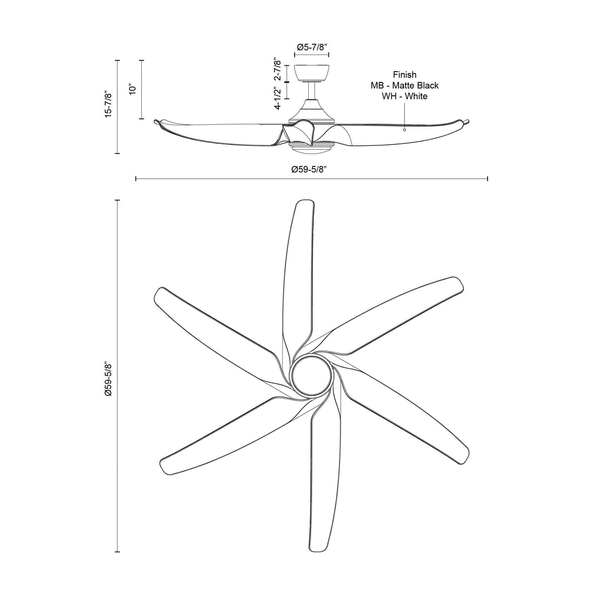 Kuzco Coronado 60-in Ceiling Fan