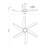 Kuzco Coronado 60-in Ceiling Fan